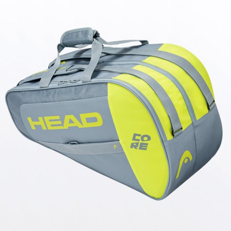 Paletero Head Core Padel Combi Grey Yellow 2021 Paletero Head Core Padel Combi Grey Yellow 2021