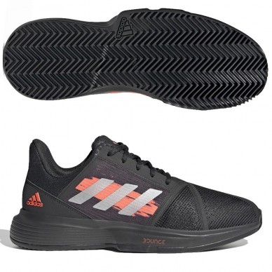 Zapatillas Adidas CourtJam Bounce M Black Orange 2021