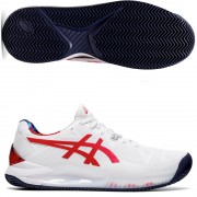 Asics Gel Resolution 8 Clay LE White Classic Red