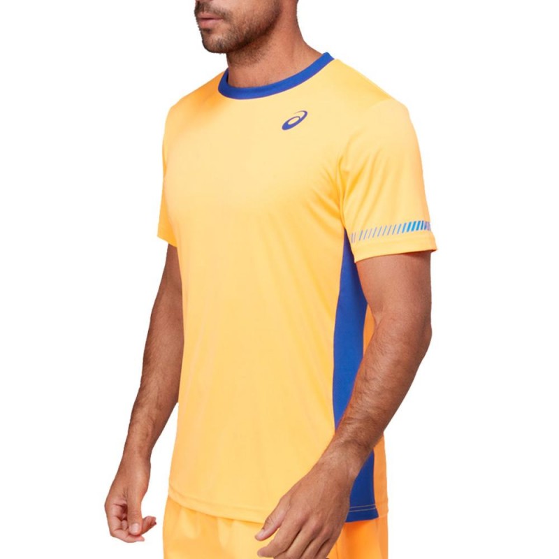 Camiseta Asics M SS TEE Orange Monaco Blue Camiseta Asics M SS TEE Orange Monaco Blue