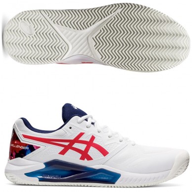 Asics Gel Challenger 13 Clay LE White Classic Red