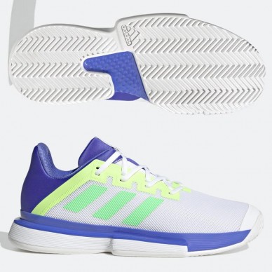 Zapatillas Adidas SoleMatch Bounce M Sonik White Blue 2021