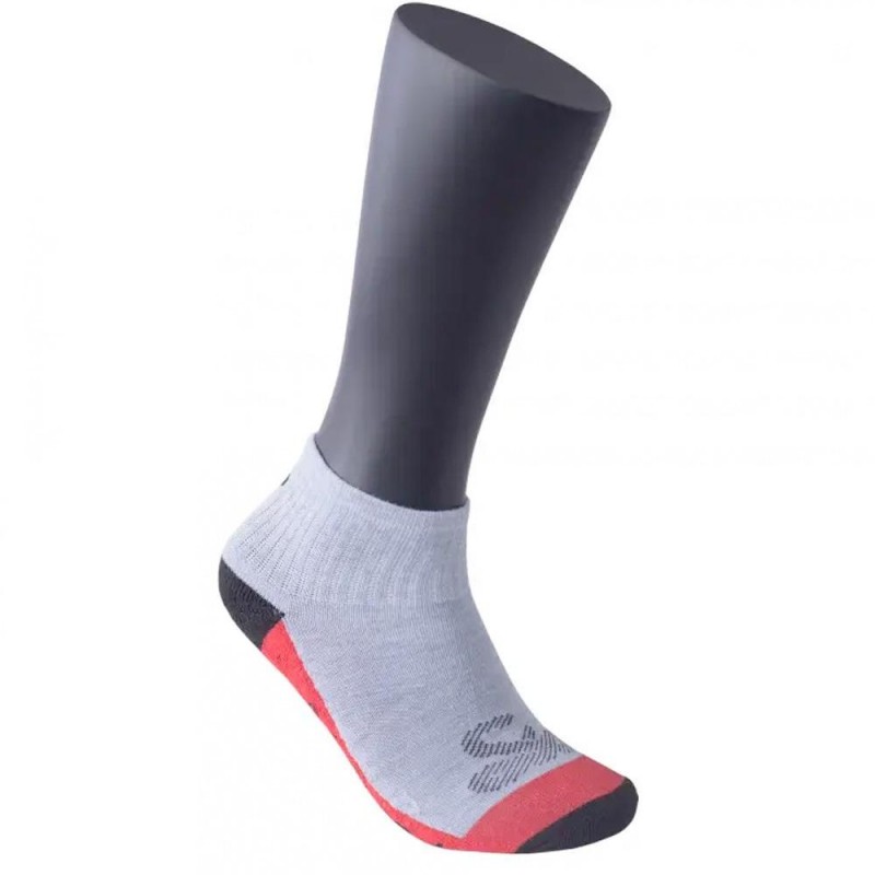 Calcetines Vibora Cortos Grises Rojos Calcetines Vibora Cortos Grises Rojos