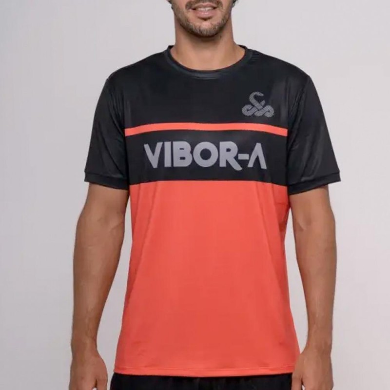 Camiseta Vibora Hydra Pro Roja Negra Camiseta Vibora Hydra Pro Roja Negra