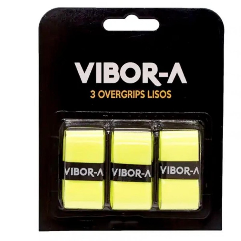 Overgrips Pro Vibora Lisos x3 Amarillo fluor