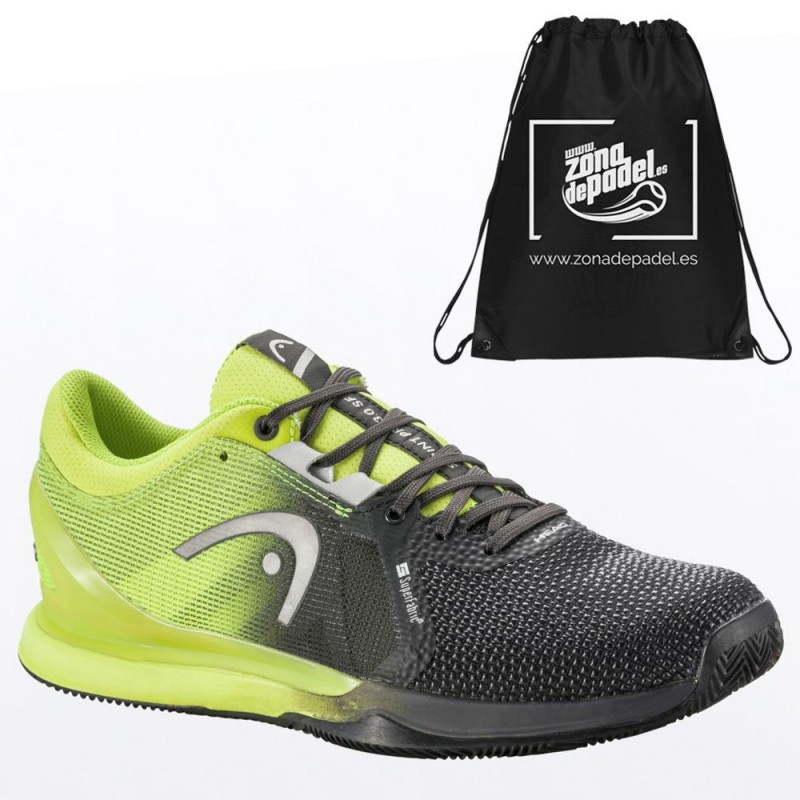 Zapatillas Head Sprint Pro 3.0 SF Clay Men Black Yellow 2021 Zapatillas Head Sprint Pro 3.0 SF Clay Men Black Yellow 2021