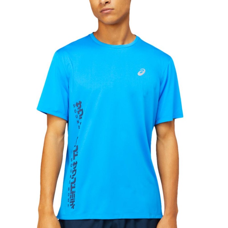 Camiseta Asics Run SS Top Electric Blue French Blue