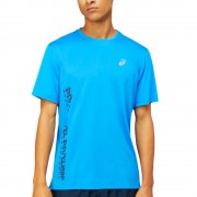 Camiseta Asics Run SS Top Electric Blue French Blue