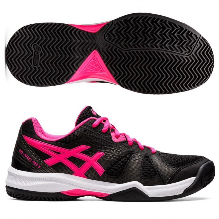 Zapatilla Asics Gel Padel Pro 5 Asics Mujer Negro Rosado