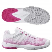 Zapatillas Babolat Sensa Women White Pink Peaconat 2021