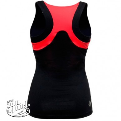 Camiseta Mujer Negro Rojo