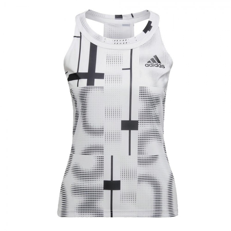 Camiseta de tirantes Adidas Club Negra Mujer 