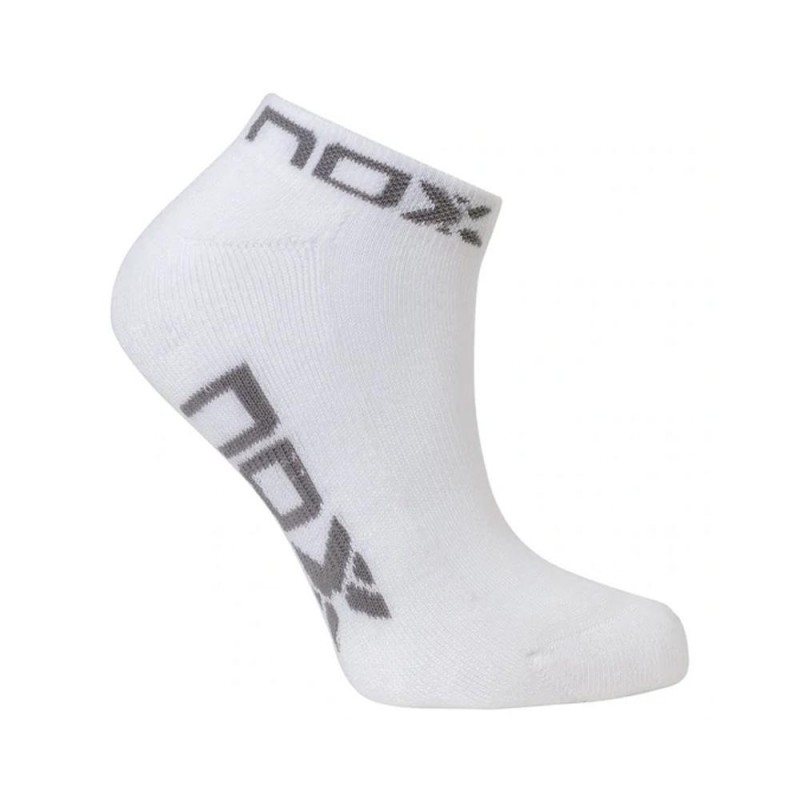 Calcetines Nox Tobilleros W Blancos Logo Gris Calcetines Nox Tobilleros W Blancos Logo Gris