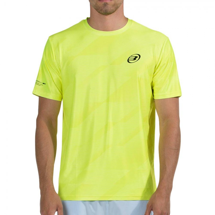 Camiseta Bullpadel Meder Amarillo Fluor