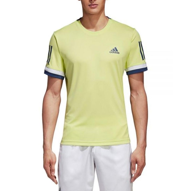 Camiseta Adidas Club 3STR Tee Amarilla Fluor Camiseta Adidas Club 3STR Tee Amarilla Fluor