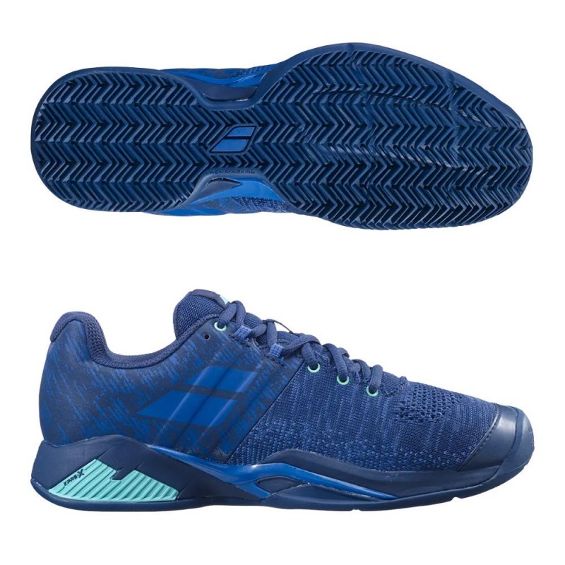 Zapatillas Babolat Propulse Blast Clay Men Dark Blue Viridian Green Zapatillas Babolat Propulse Blast Clay Men Dark Blue Viridian Green