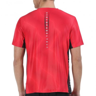 Camiseta Bullpadel Rogor Neon Crimson