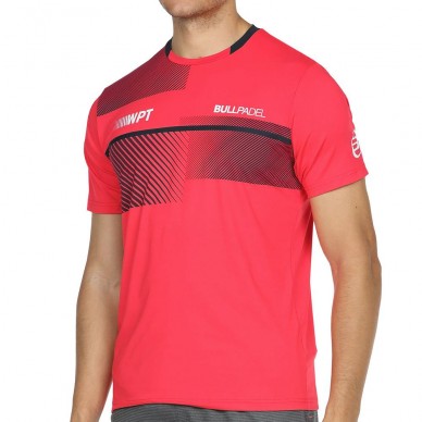 Camiseta Bullpadel Redullu Neon Crimson