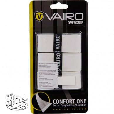 3 Overgrips vairo Confort one blancos