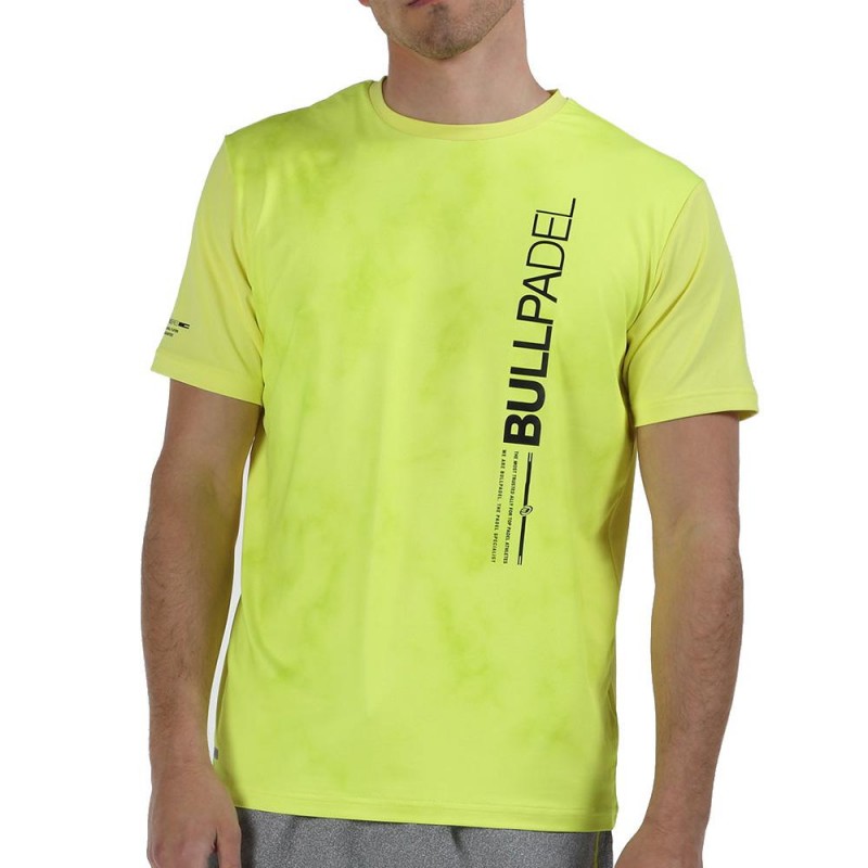 Camiseta Bullpadel Maren Amarillo Fluor Camiseta Bullpadel Maren Amarillo Fluor