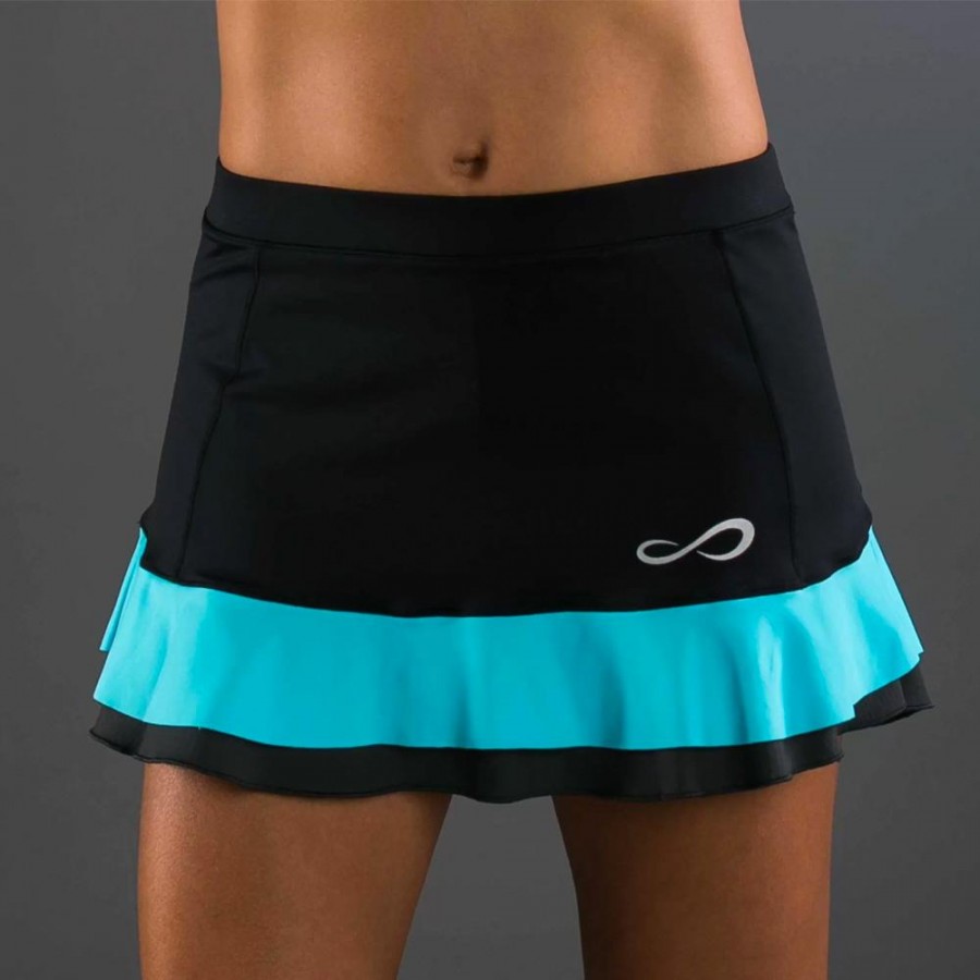 Falda deportiva para mujer, con licra interior, color azul - racketball  movil