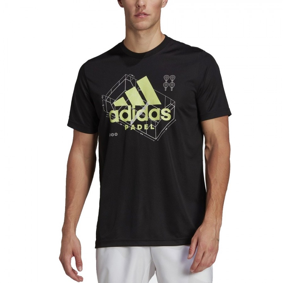 Camiseta Adidas M Pad G Negra tejido el stico