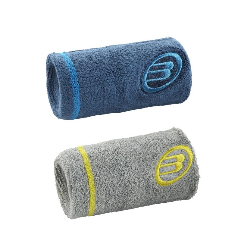 Muñequeras Bullpadel BPMU221 Ceniza Vigore Azul Intenso Muñequeras Bullpadel BPMU221 Ceniza Vigore Azul Intenso