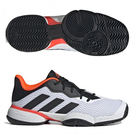 Zapatillas Adidas Barricade JR White Red 2022 - Zona Padel