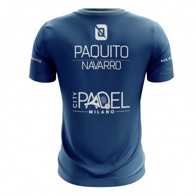 Camiseta Bullpadel Manex Paquito Navarro Azul Vigore