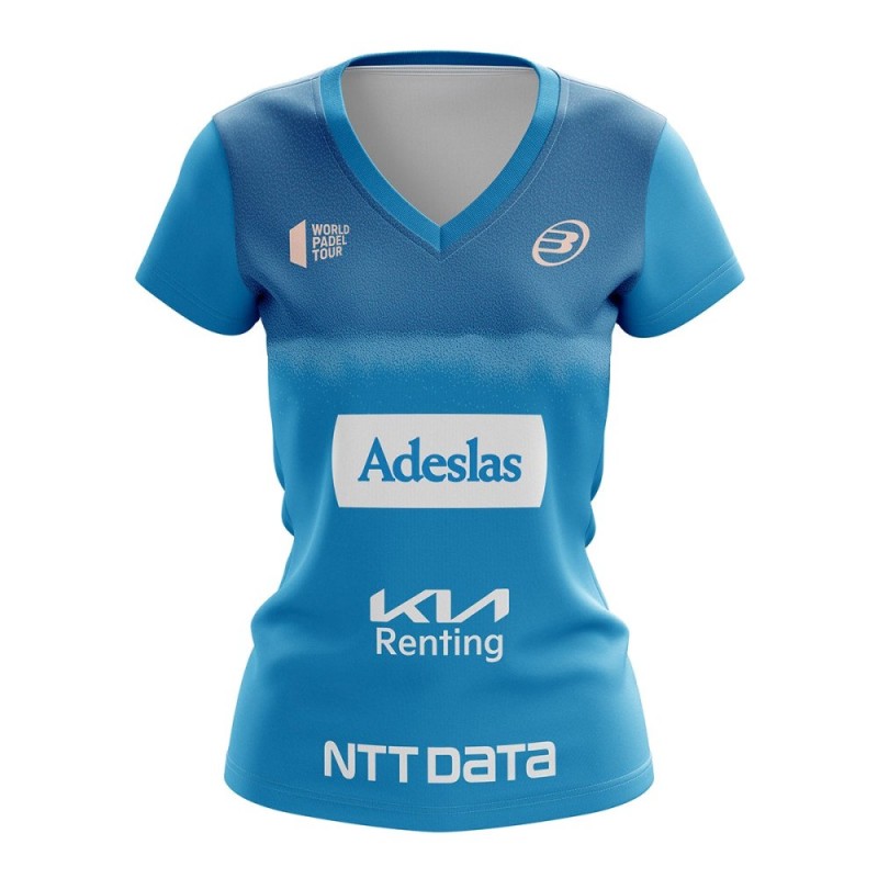 Camiseta Bullpadel Yeco Alejandra Salazar Cyan Camiseta Bullpadel Yeco Alejandra Salazar Cyan