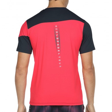 Camiseta Bullpadel Ricione Carmesi Fluor