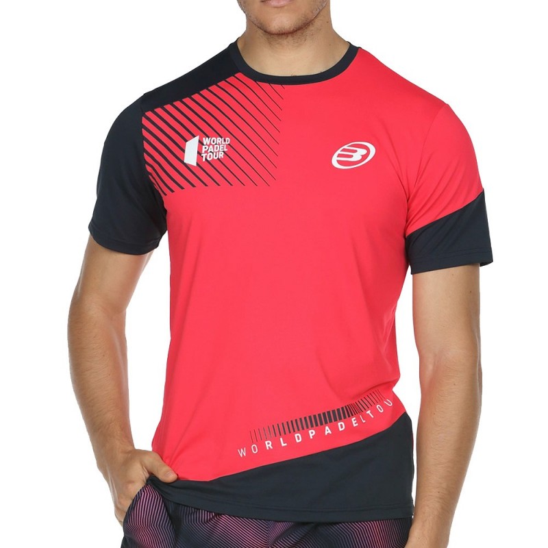 Camiseta Bullpadel Ricione Carmesi Fluor Camiseta Bullpadel Ricione Carmesi Fluor