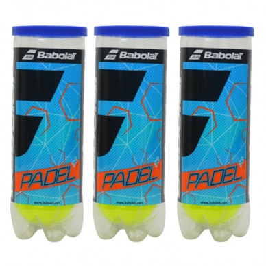 Pack 3 Botes Pelotas Babolat Padel +