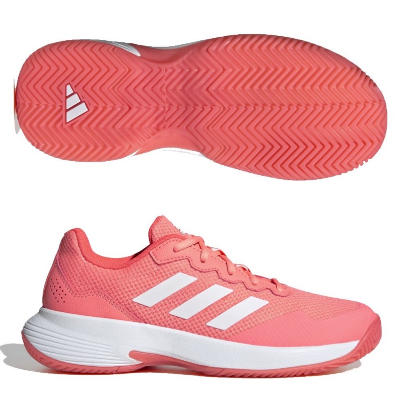 Zapatillas Adidas Game Court 2 W Acid Red White Turbo 2022 Zapatillas Adidas Game Court 2 W Acid Red White Turbo 2022