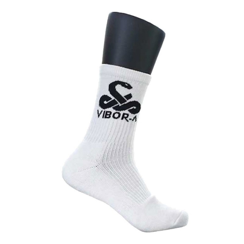 Calcetines Vibora Media Caña Blancos Calcetines Vibora Media Caña Blancos