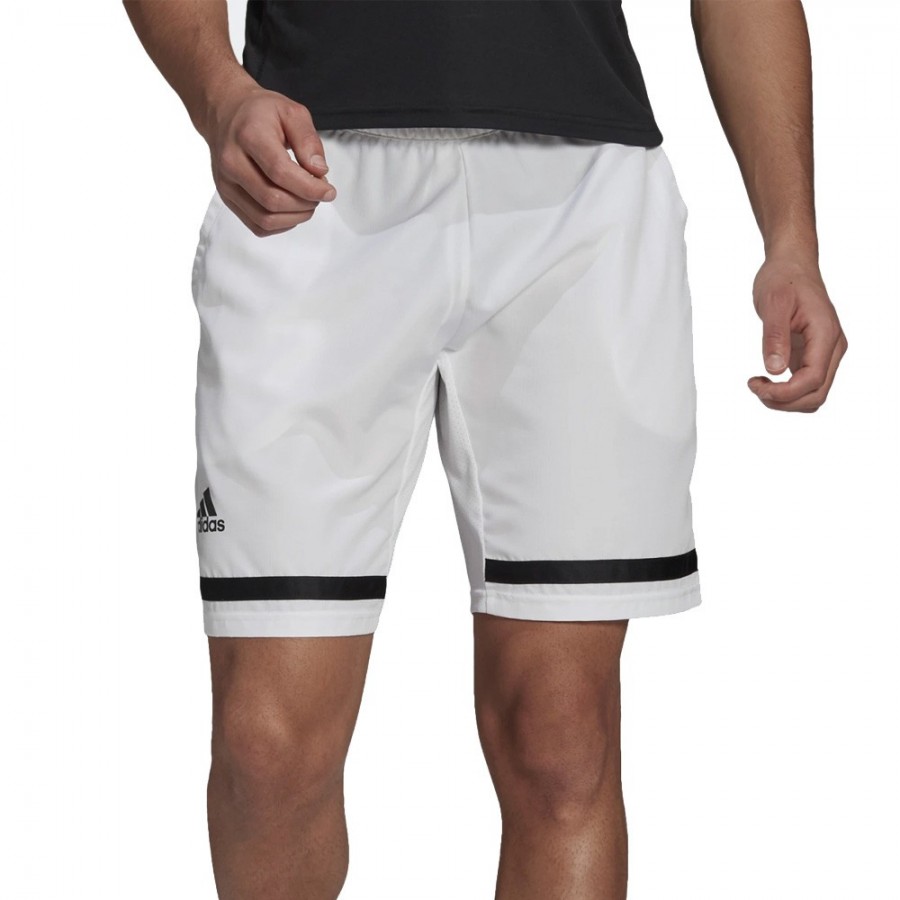 Pantalon Adidas Club White Black - Tecnología Aeroready - Zona de Padel
