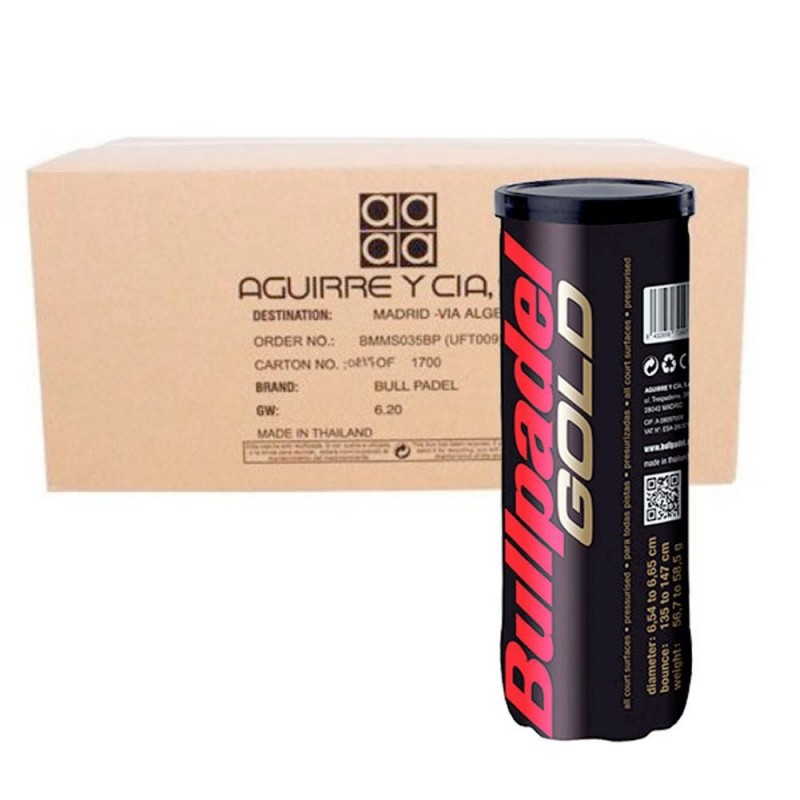 Cajón Pelotas Bullpadel Gold 24 x 3 Cajón Pelotas Bullpadel Gold 24 x 3