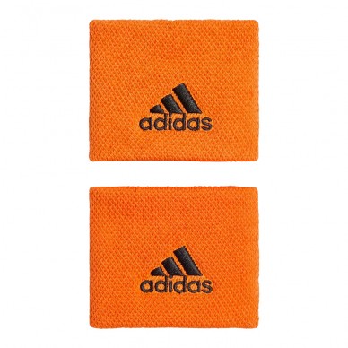 Muñequeras Adidas Tennis S Semi Impact naranjas y negro