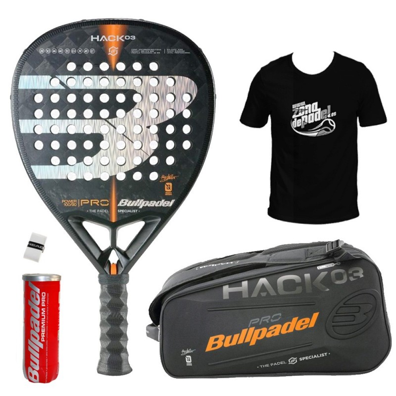 Pack Bullpadel Hack 03 + Paletero Pack Bullpadel Hack 03 + Paletero