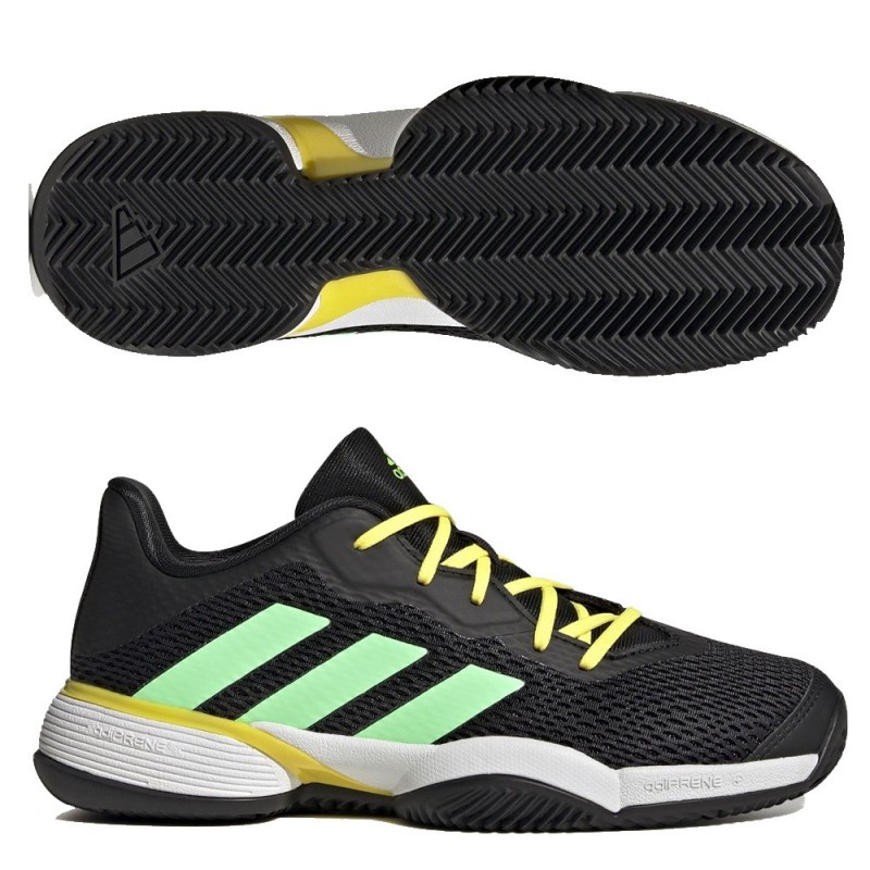 Mala suerte Desaparecido Plisado Adidas Barricade JR Clay core black beam green - Tecnología Geofit - Zona  de Padel