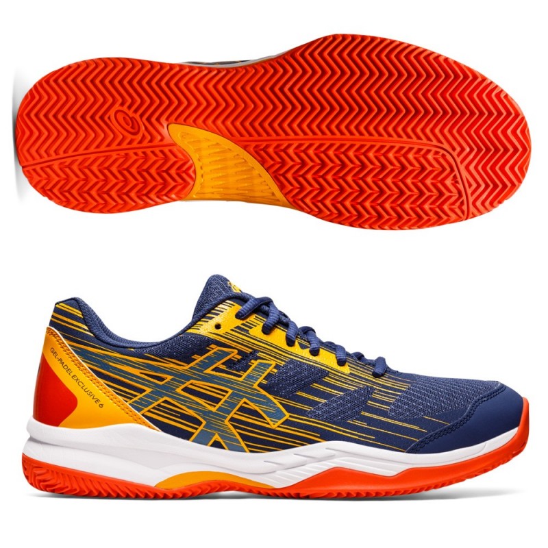 Asics Gel Padel Exclusive 6 Deep Ocean Amber Asics Gel Padel Exclusive 6 Deep Ocean Amber