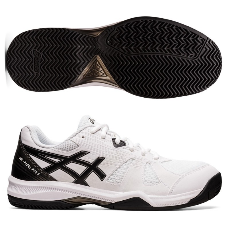 Asics Gel Padel Pro 5 white black Asics Gel Padel Pro 5 white black