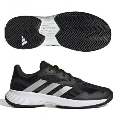 Zapatillas Adidas Courtjam Control M core black silver white 2022