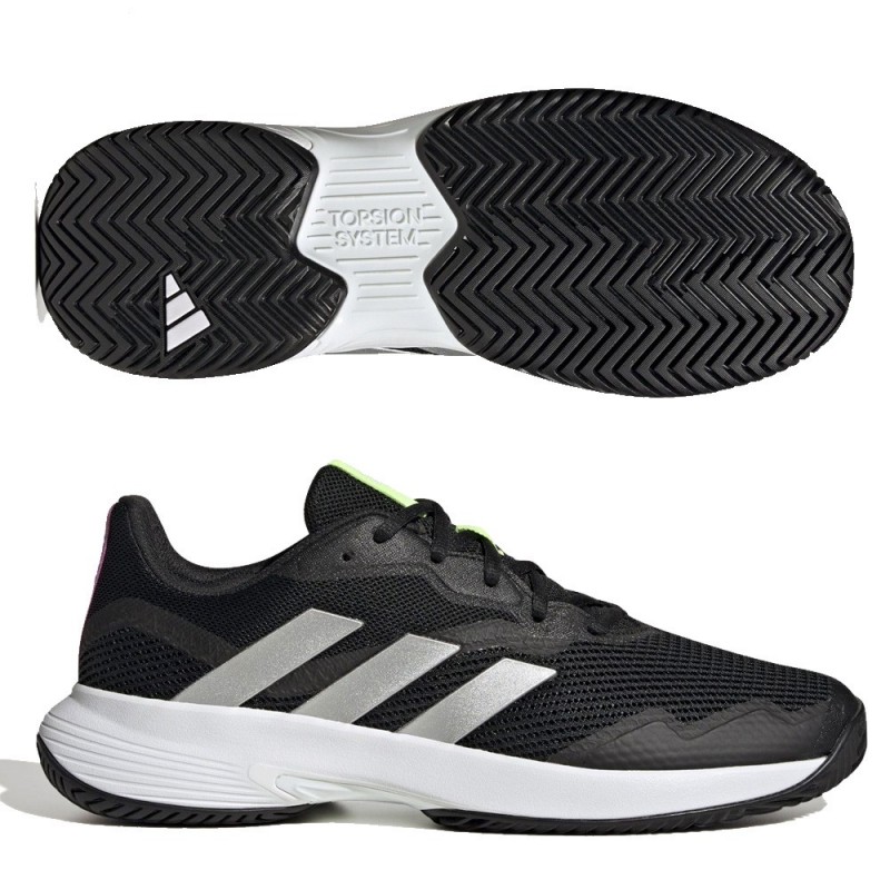 Zapatillas Adidas Courtjam Control M core black silver white 2022 Zapatillas Adidas Courtjam Control M core black silver white 2022