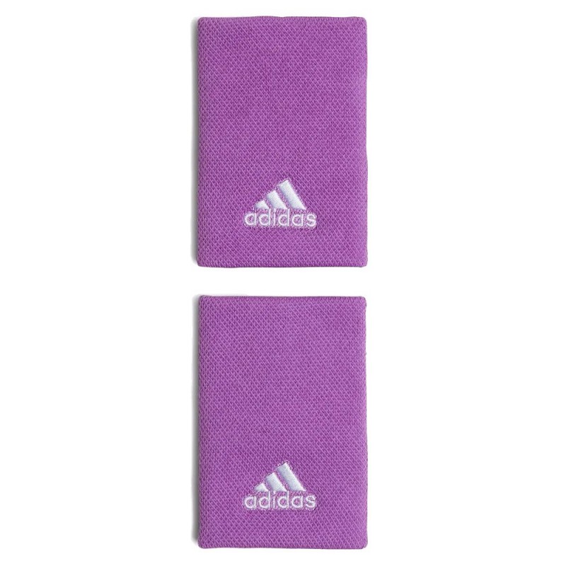 Muñequeras Adidas Tennis L Semi Pulse Lilac White