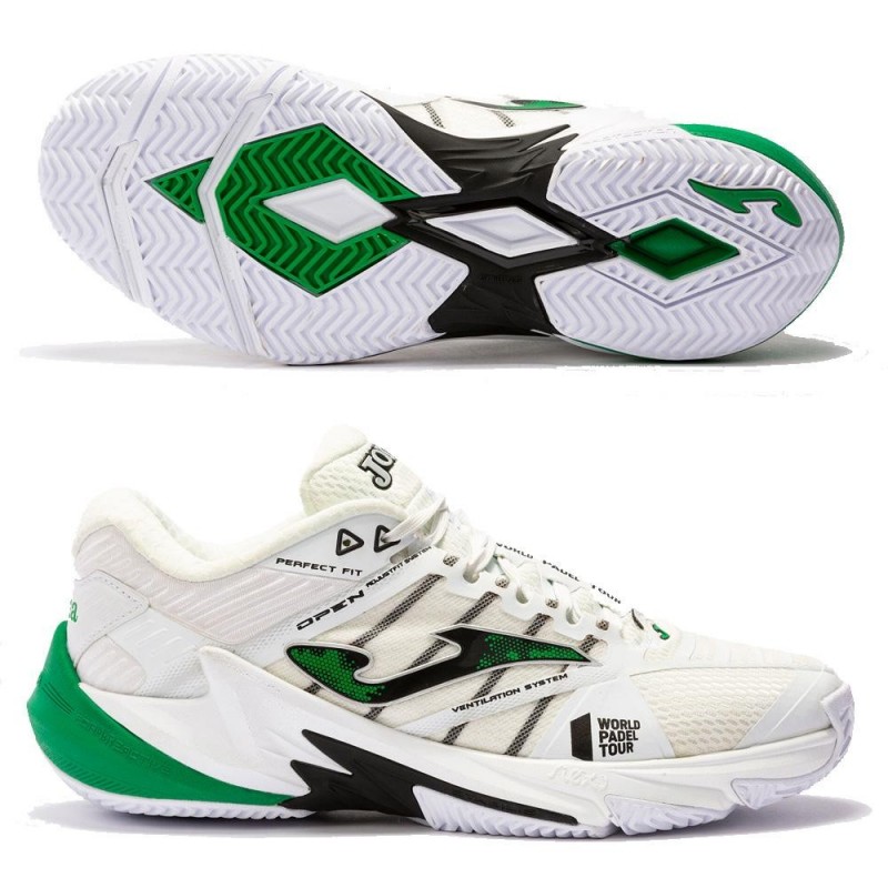 Zapatillas Joma T.OPEN MEN 2202 blanco verde Zapatillas Joma T.OPEN MEN 2202 blanco verde