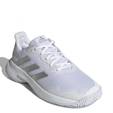 Zapatillas Adidas Courtjam Control W cloud white silver metallic 2022