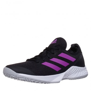 Zapatillas Adidas Courtflash W core black semi pulse lilac 2022