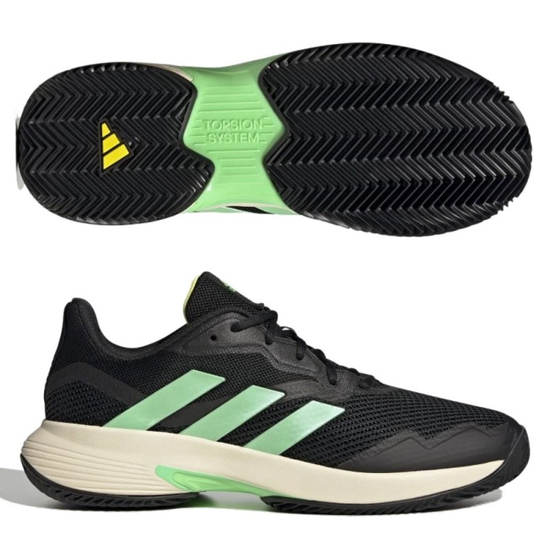 Zapatillas Adidas Courtjam Control M clay core black beam green yellow 2022 Zapatillas Adidas Courtjam Control M clay core black beam green yellow 2022