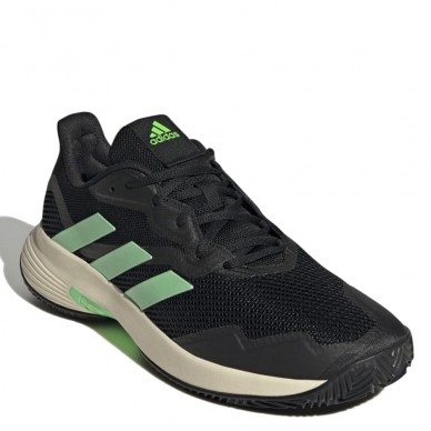 Zapatillas Adidas Courtjam Control M clay core black beam green yellow 2022